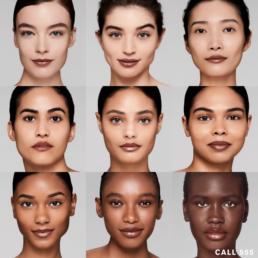 image:imageEste Lauder Pure Color Explicit LongLasting Slick Shine Slim Lipstick for Women Plumping amp Hydrating902 Call 555 A soft caramel with warm undertones