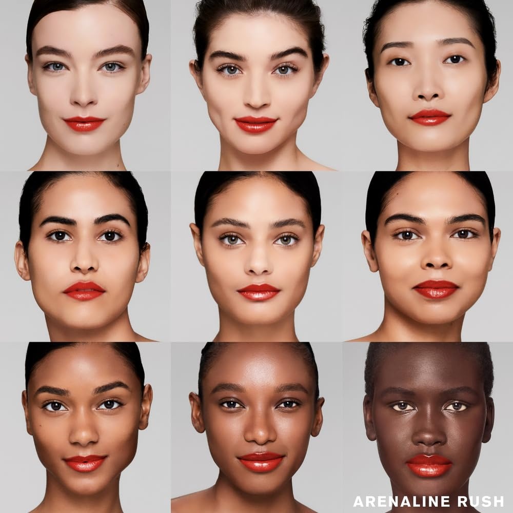 image:imageEste Lauder Pure Color Explicit LongLasting Slick Shine Slim Lipstick for Women Plumping amp Hydrating914 Adrenaline Rush A bright red with warm undertones