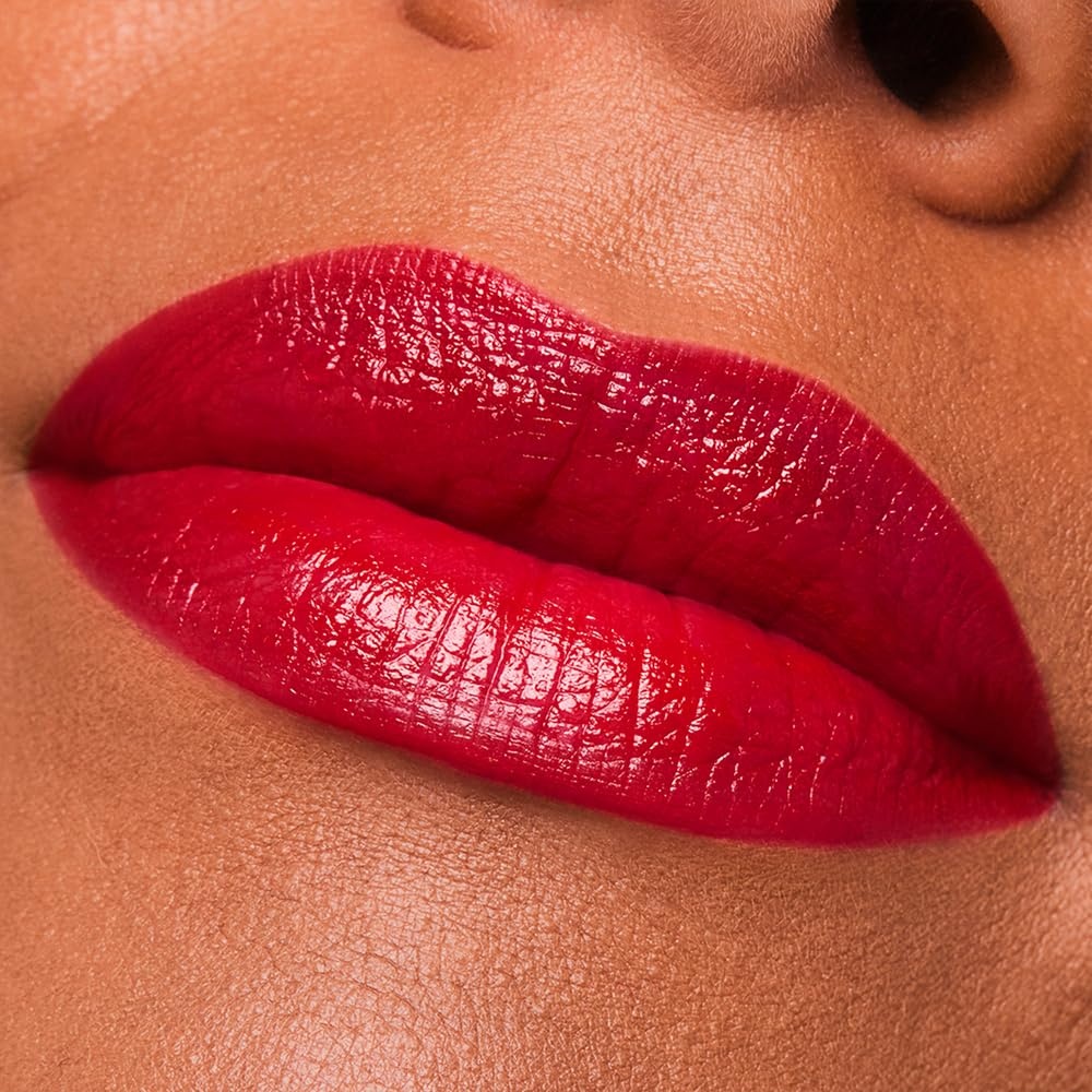 image:imageEste Lauder Pure Color Long Lasting Cream Lipstick for Women with Cream Finish Plumping amp Nourishing 012 Ounce608 Uncontrollable A rich red with a neutral undertone