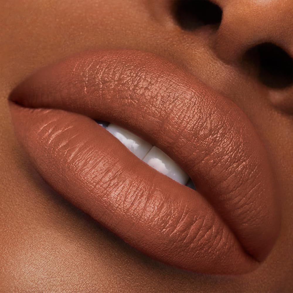 image:imageEste Lauder Pure Color Long Lasting Cream Lipstick for Women with Cream Finish Plumping amp Nourishing 012 Ounce818 Covetable Caramel with a warm undertone