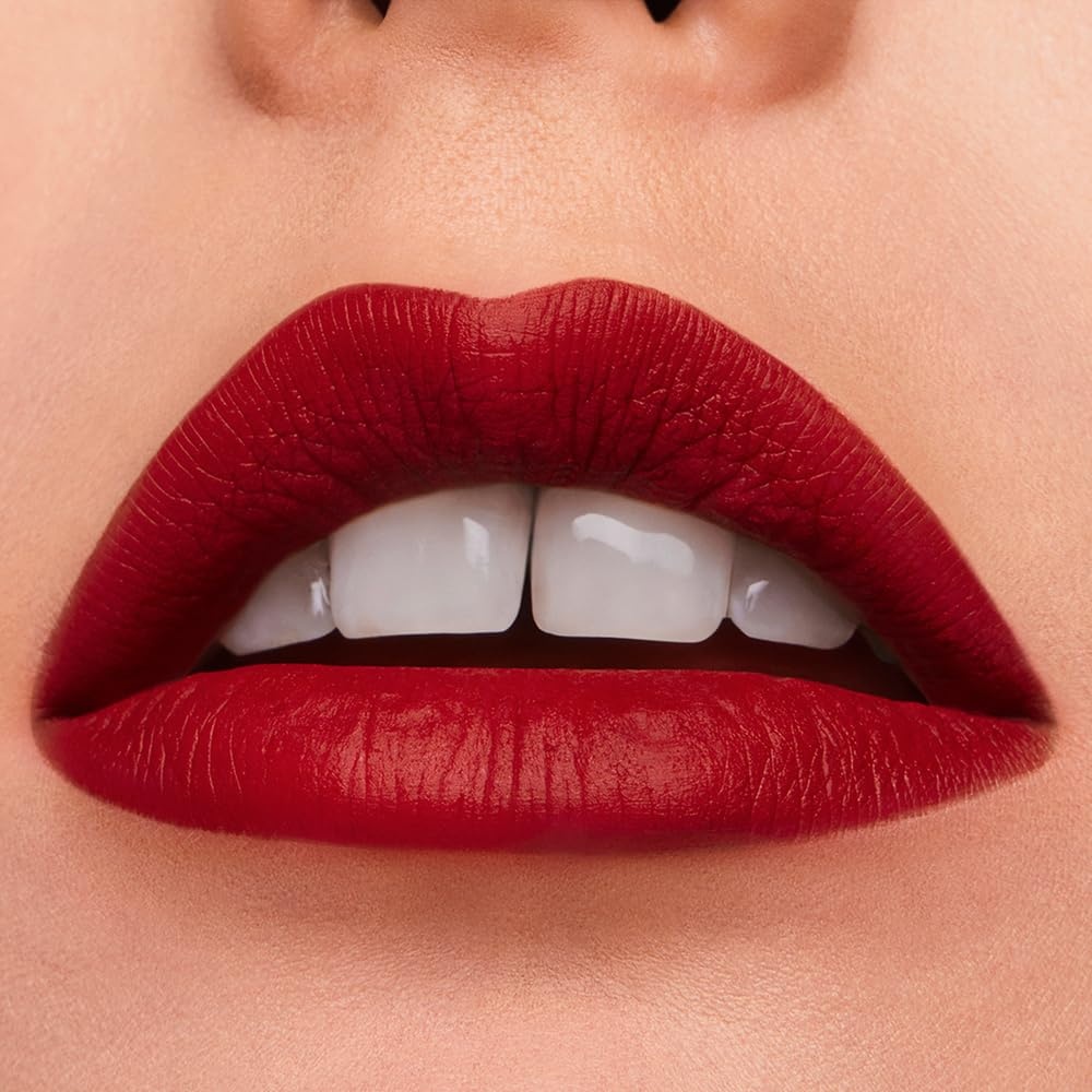 image:imageEste Lauder Pure Color LongLasting Matte Lipstick for Women with Matte Finish Plumping amp Nourishing 012 Ounce606 Red Ego A burnt red with a neutral undertone