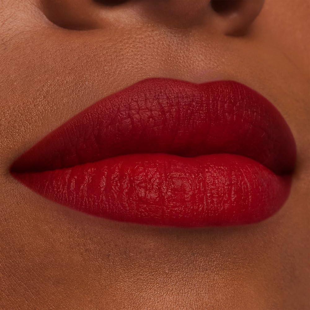 image:imageEste Lauder Pure Color LongLasting Matte Lipstick for Women with Matte Finish Plumping amp Nourishing 012 Ounce612 Lead You On A rich bluetoned red with a cool undertone
