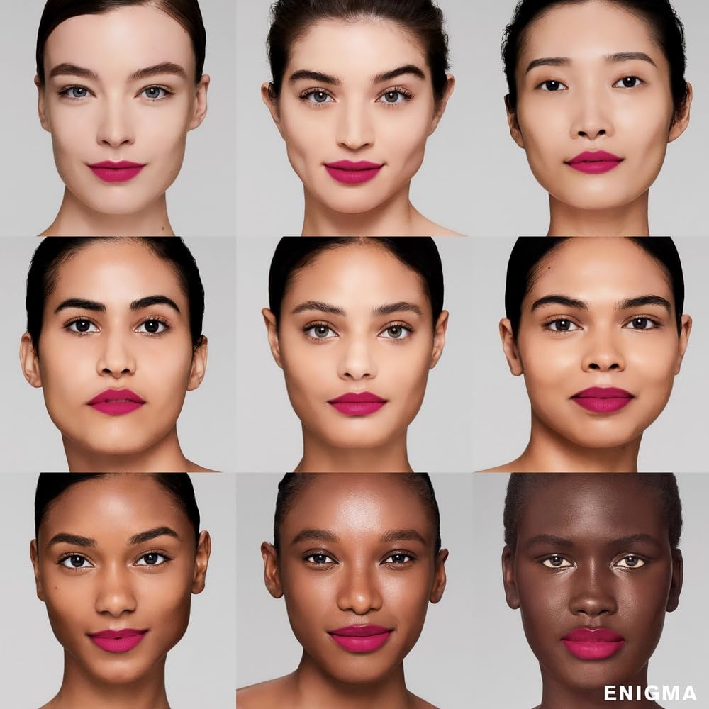 image:imageEste Lauder Pure Color LongLasting Matte Lipstick for Women with Matte Finish Plumping amp Nourishing 012 Ounce616 Enigma A vibrant purple with a neutral undertone