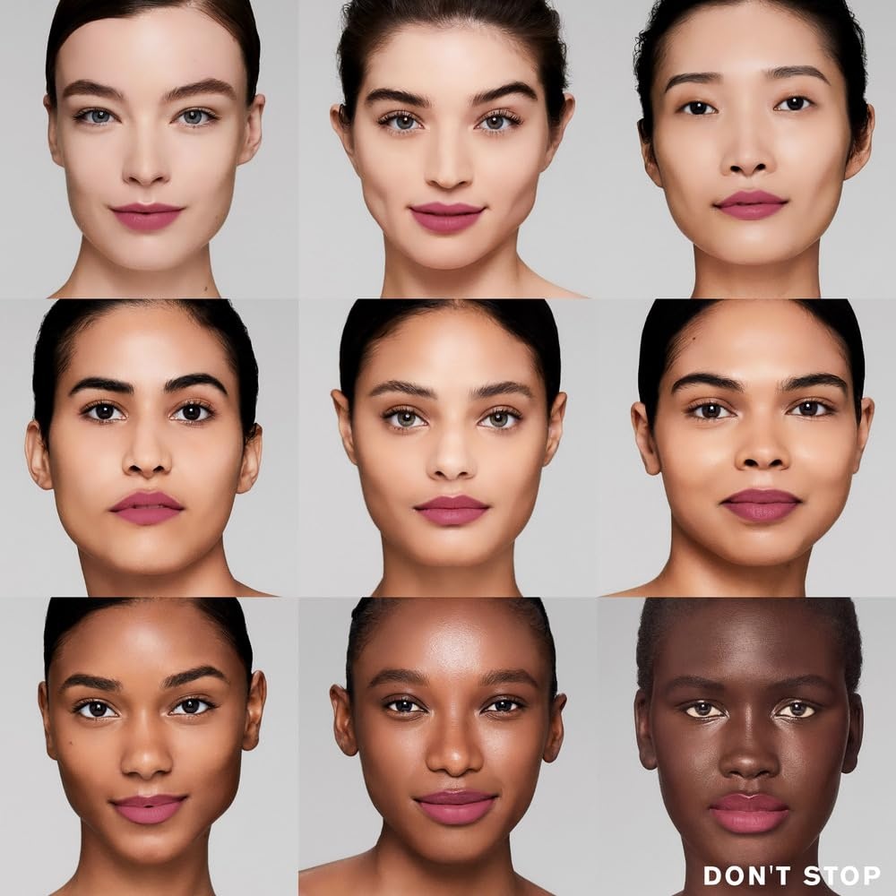 image:imageEste Lauder Pure Color LongLasting Matte Lipstick for Women with Matte Finish Plumping amp Nourishing 012 Ounce690 Dont Stop A midtone burgundy with a neutral undertone