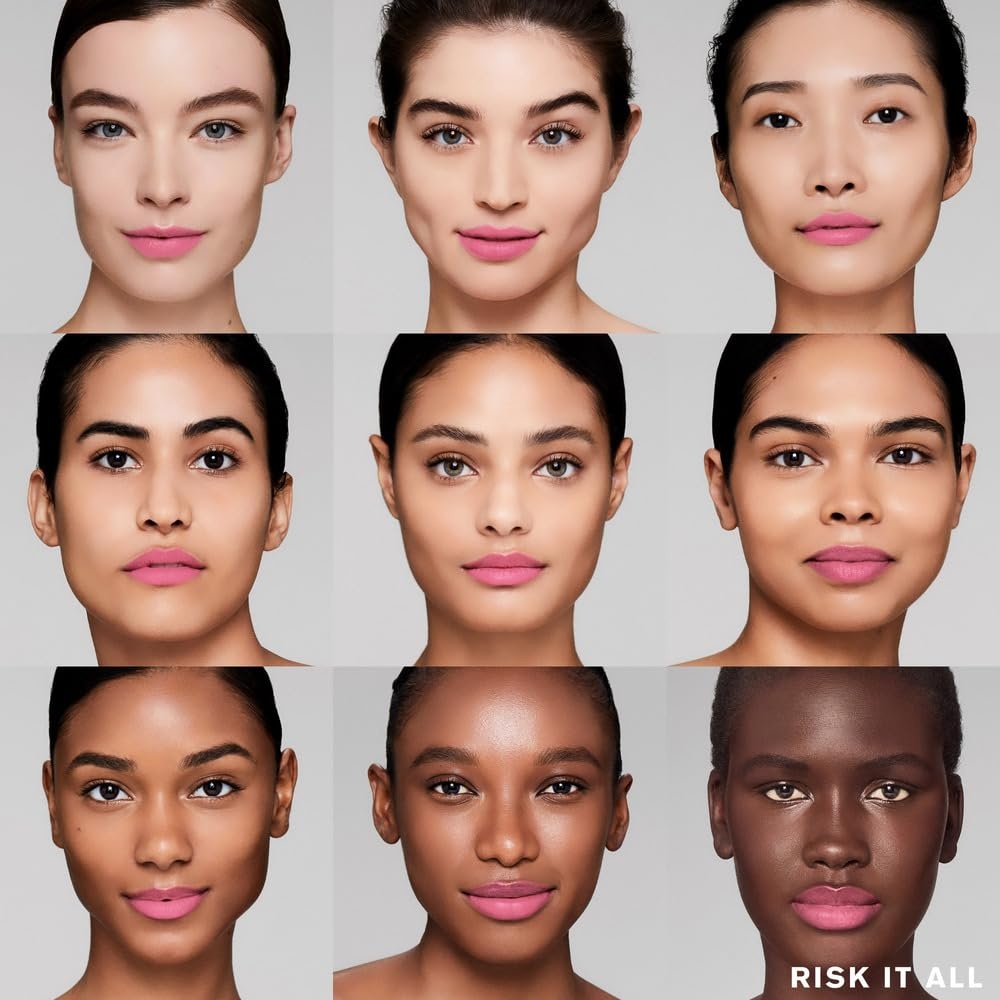 image:imageEste Lauder Pure Color LongLasting Matte Lipstick for Women with Matte Finish Plumping amp Nourishing 012 Ounce855 Risk It All A rich pink with a cool undertone