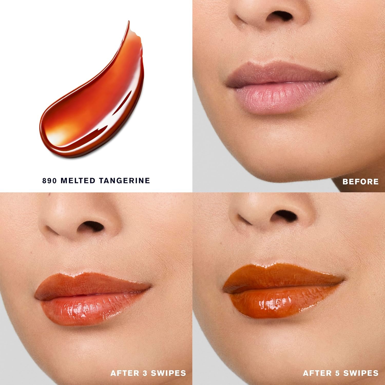image:imageEste Lauder Pure Color MeltOn Glosstick for Lips Plumping amp Moisturizing Lip Gloss890 Melted Tangerine A vivid orange with warm undertones