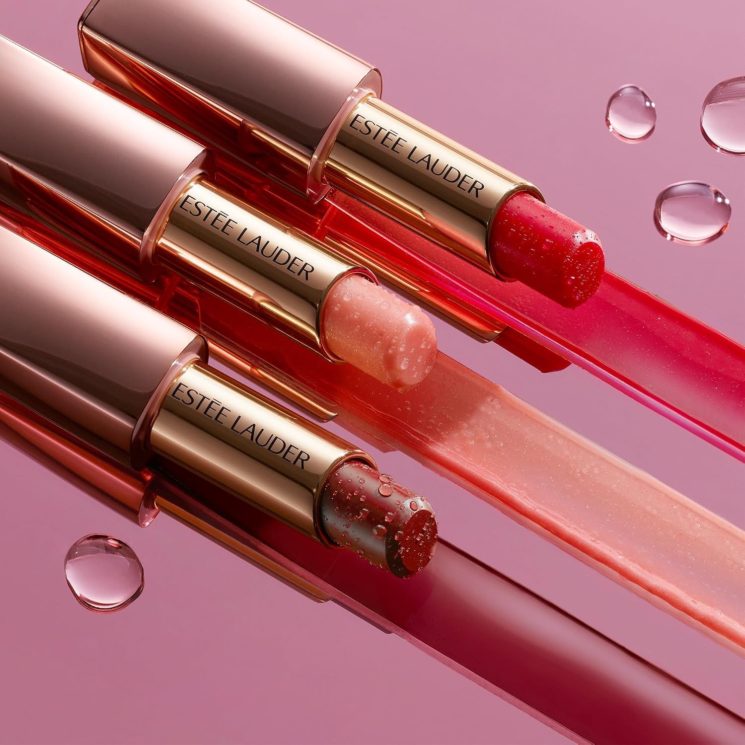 image:imageEste Lauder Pure Color Revitalizing Crystal Lip Balm Plumping amp Hydrating Sheer Tint007 Divine CrystalSheer Finish