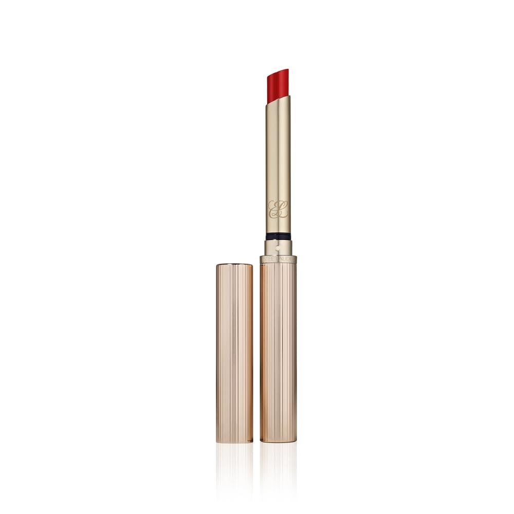 image:imageEste Lauder Pure Color Explicit LongLasting Slick Shine Slim Lipstick for Women Plumping amp Hydrating914 Adrenaline Rush A bright red with warm undertones
