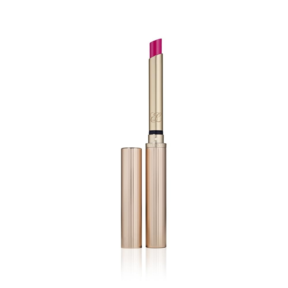 image:imageEste Lauder Pure Color Explicit LongLasting Slick Shine Slim Lipstick for Women Plumping amp Hydrating915 Score to Settle A rich fuchsia with cool undertones