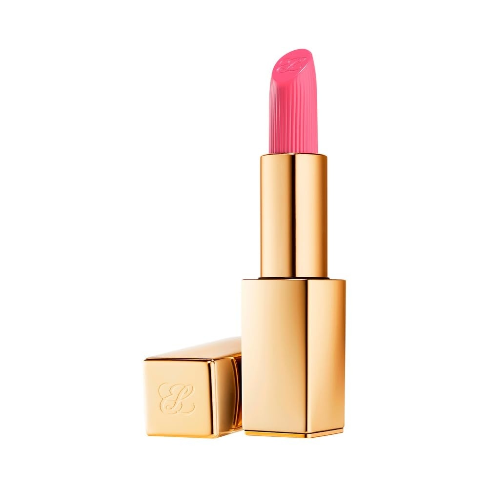 image:imageEste Lauder Pure Color Long Lasting Cream Lipstick for Women with Cream Finish Plumping amp Nourishing 012 Ounce220 Powerful A bluehued pink with a cool undertone