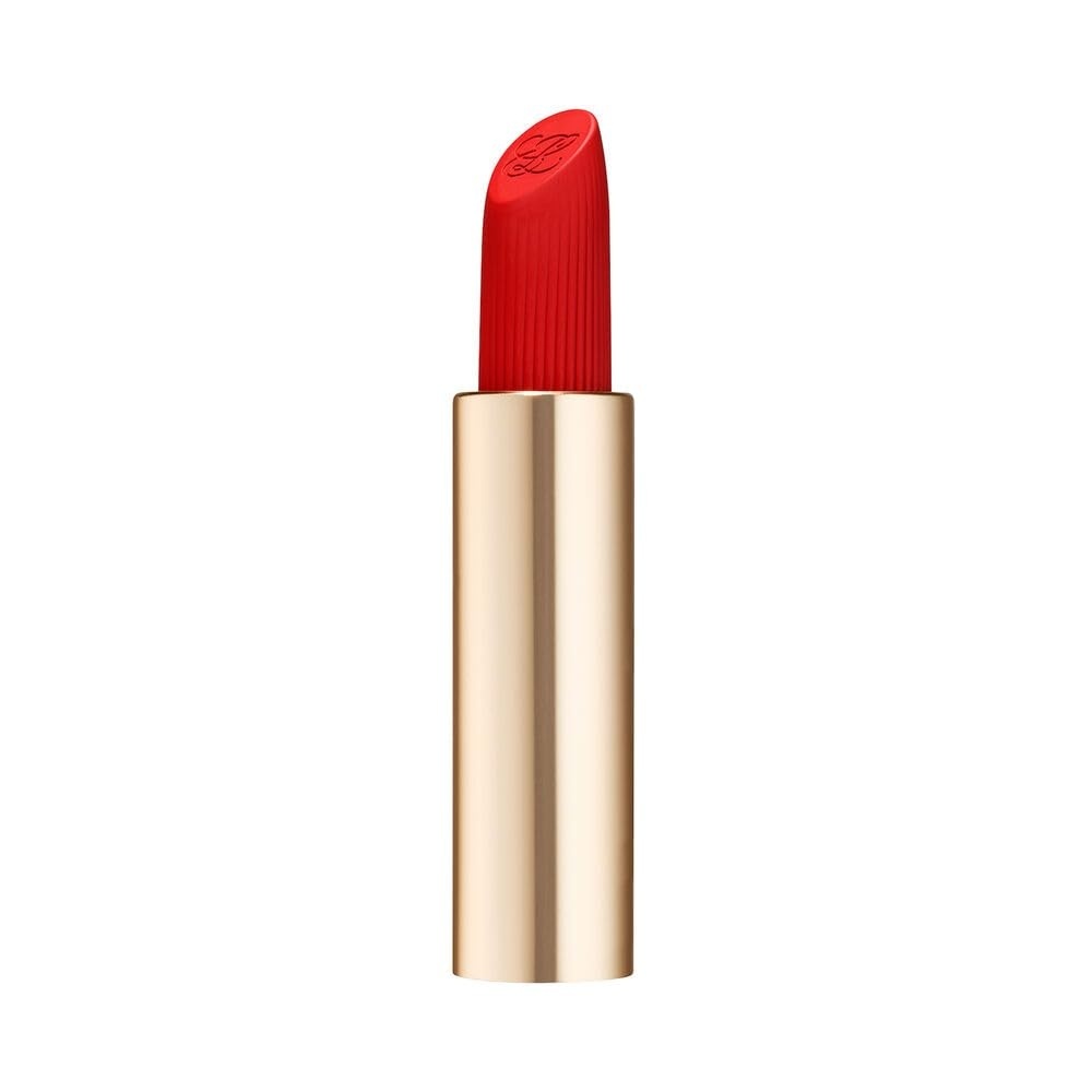 image:imageEste Lauder Pure Color LongLasting Matte Lipstick for Women with Matte Finish Plumping amp Nourishing 012 Ounce699 Thrill Me A pure red with a warm undertone