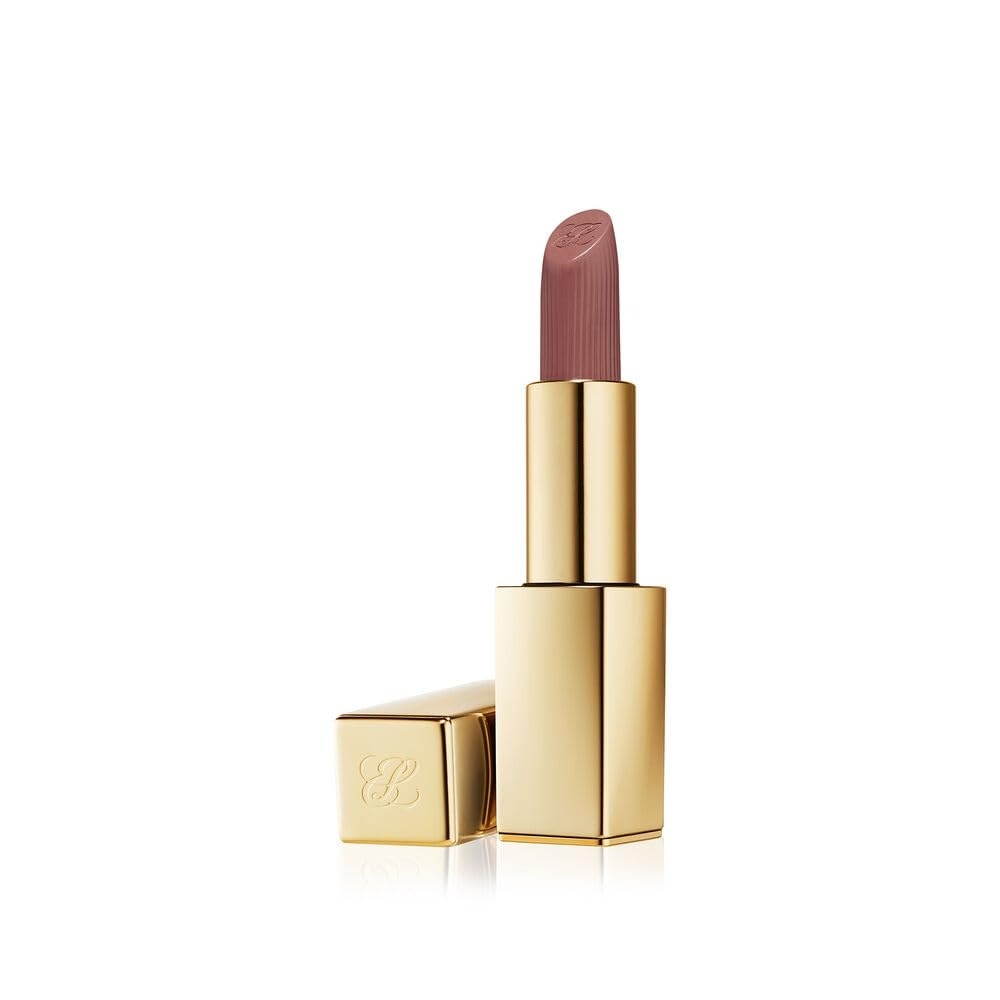image:imageEste Lauder Pure Color LongLasting Matte Lipstick for Women with Matte Finish Plumping amp Nourishing 012 Ounce829 Expos A light soft brown with a warm undertone