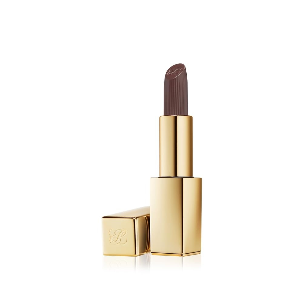 image:imageEste Lauder Pure Color LongLasting Matte Lipstick for Women with Matte Finish Plumping amp Nourishing 012 Ounce860 Sultry A deep rich brown with a neutral undertone