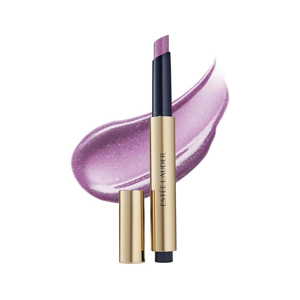 image:imageEste Lauder Pure Color MeltOn Shimmerstick For Lips Plumping amp Moisturizing Lip Gloss Stick802 Sparkling Plumtini A shimmering lilac with a soft pink pearl with cool undertones