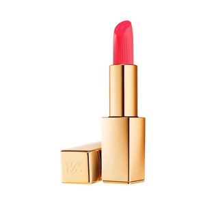 Estée Lauder Pure Color Long Lasting Cream Lipstick for Women with Cream Finish | Plumping & Nourishing, 0.12 Ounce(320 Defiant Coral – A pinky coral with a warm undertone)